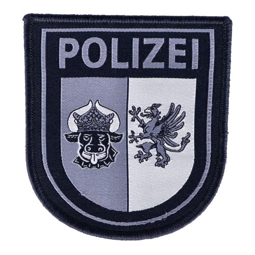 Abzeichen Polizei Mecklenburg-Vorpommern tarn gewebt