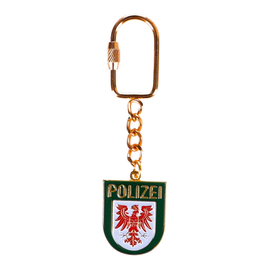 Schlüsselanhänger Polizei Brandenburg Wappen grün (Kette), 3,00 €
