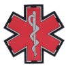 Rubberpatch &quot;Star of Life&quot; rot