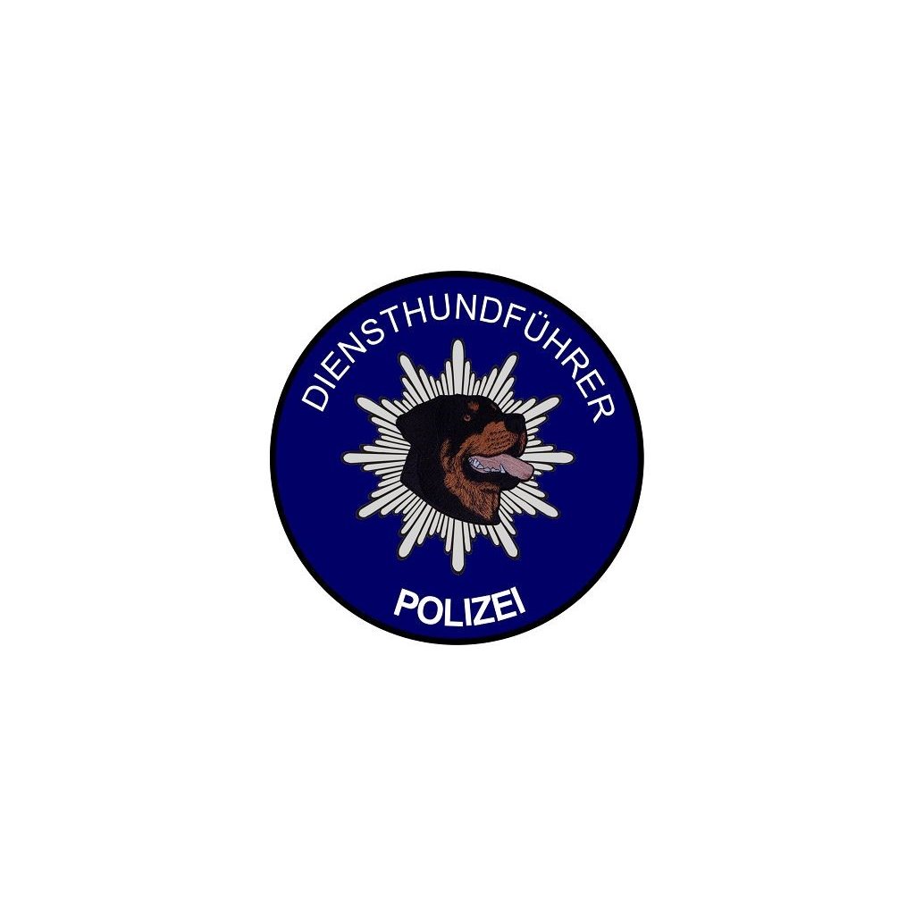 Aufkleber Diensthundführer Polizei Rottweiler (Hinterglas), 4,00 €