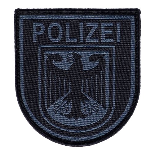 Abzeichen Bundespolizei schwarz/grau