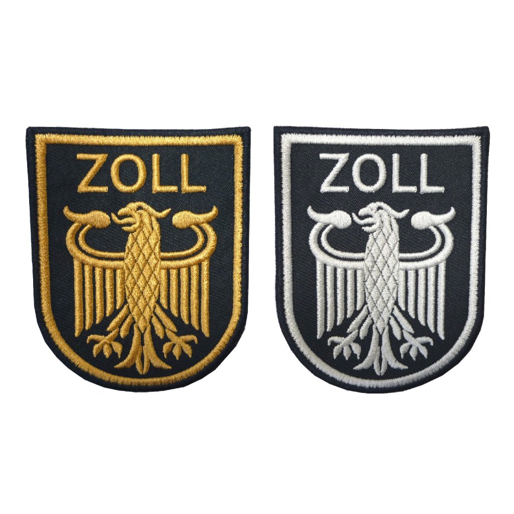 Abzeichen ZOLL gestickt, 5,00