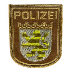 Abzeichen Polizei Hessen tarn oliv