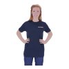 T-Shirt Feuerwehr mit Einstickung blau