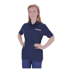 Polo-Shirt Feuerwehr mit Einstickung blau