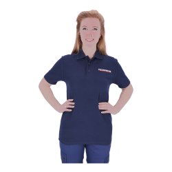 Polo-Shirt Feuerwehr mit Einstickung blau XL