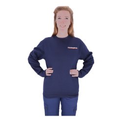 Sweatshirt Feuerwehr mit Einstickung blau XL