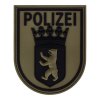 Rubberpatch Polizei Berlin - steingrau/oliv