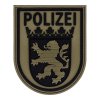 Rubberpatch Polizei Hessen - steingrau/oliv