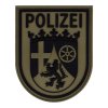 Rubberpatch Polizei Rheinland Pfalz - steingrau/oliv