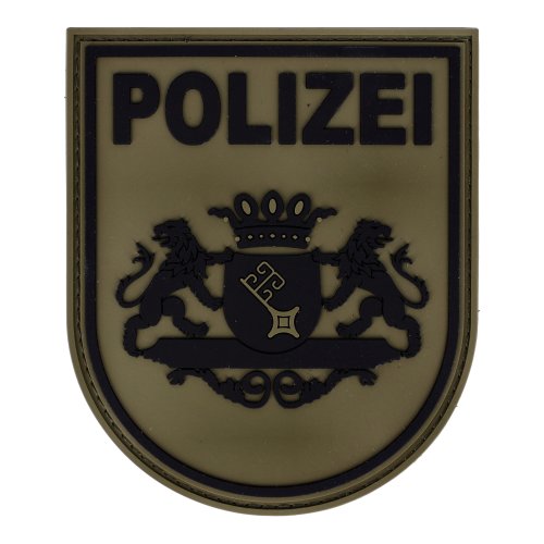 Abzeichen Polizei Thüringen oliv gewebt SEK Spezialeinheiten