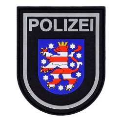 Rubberpatch Polizei Th&uuml;ringen - blau 2020
