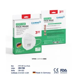 Atemschutzmaske FFP3 wei&szlig; faltbar (3er Pack)