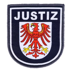 Abzeichen Justiz Brandenburg blau mit Klett