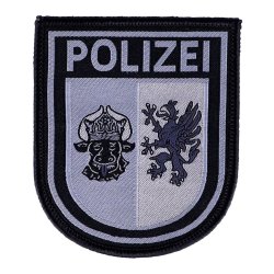 Abzeichen Polizei Mecklenburg-Vorpommern tarn gewebt klein