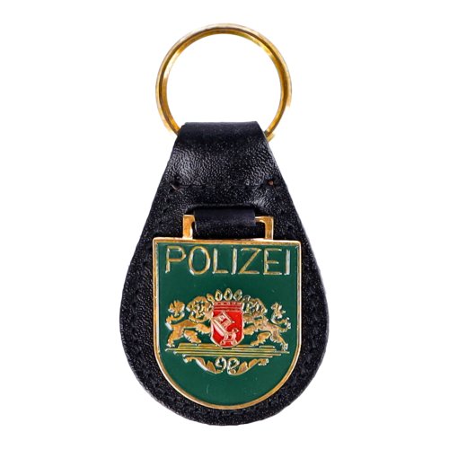 Polizei Schlüsselanhänger Niedersachsen Wappen auf grün Si348 