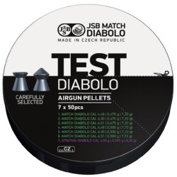 JSB Match Test f&uuml;r Luftpistole 0,475g-0,500g