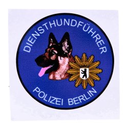 Aufkleber Diensthundf&uuml;hrer Polizei Berlin...