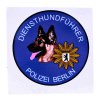 Aufkleber Diensthundf&uuml;hrer Polizei Berlin Sch&auml;ferhund