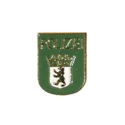Pin Polizeiwappen Berlin gr&uuml;n
