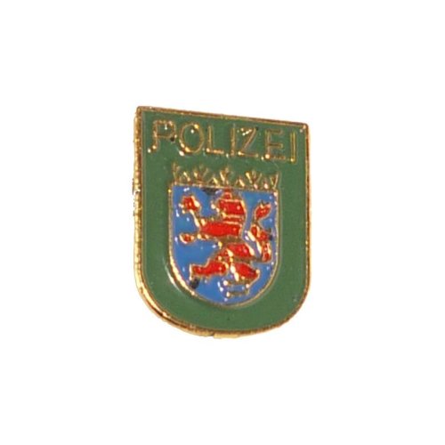 Pin Polizeiwappen Hessen gr&uuml;n