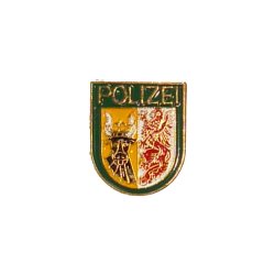 Pin Polizeiwappen Mecklenburg-Vorpommern gr&uuml;n