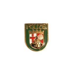 Pin Polizeiwappen Rheinland Pfalz gr&uuml;n