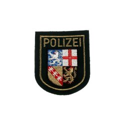 Abzeichen Polizei Saarland gr&uuml;n