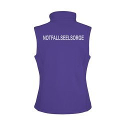 Softshellweste purple - Notfallseelsorge 2XL
