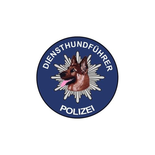 Aufkleber Diensthundf&uuml;hrer Polizei Sch&auml;ferhund (Hinterglas)