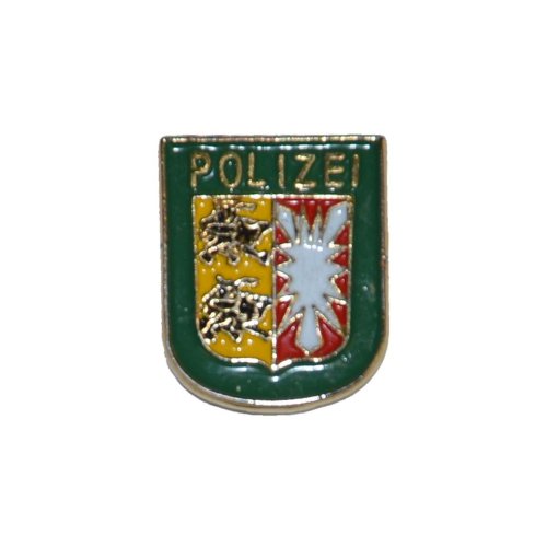 Pin Polizeiwappen Schleswig-Holstein gr&uuml;n