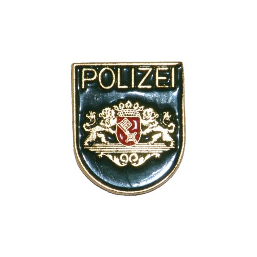 Pin Polizeiwappen Bremen gr&uuml;n