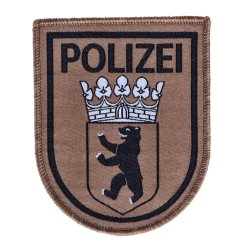 Abzeichen Polizei Berlin coyote gewebt