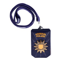 Dienstausweismappe K-Etui Leder Kriminalpolizei goldfarben