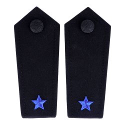 Schulterklappenen ZOLL 1 Stern blau