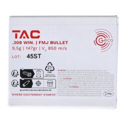GECO Büchsenpatronen .308Win VM TAC