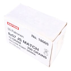 Büchsenmunition 8x57IS (125 Schuss) versch. Hersteller