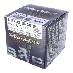 Büchsenmunition 8x57IS S&B SPCE 196grs/12,7g...