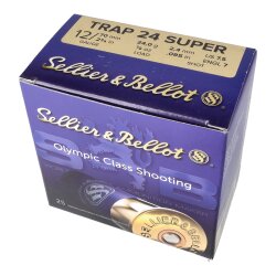 S&B Schrotpatronen 12/70 2,4mm/24g TRAP 24 Super (250...