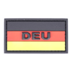 Rubberpatch Flagge Deutschland &quot;DEU&quot; 3 x 5,5cm...