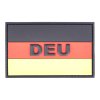 Rubberpatch Flagge Deutschland &quot;DEU&quot; 5 x 8cm schwarz/rot