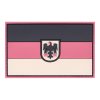Rubberpatch Flagge Deutschland mit Bundesadler 5 x 8cm beige/braun