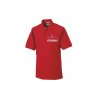 Polo-Shirt Rettungsdienst rot Aufdruckfarbe schwarz 2XL