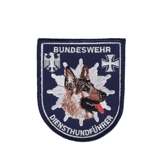 Aufnäher Bundeswehr Diensthundführer blau (Schäferhund)