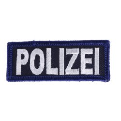 Schriftzug Polizei gestickt