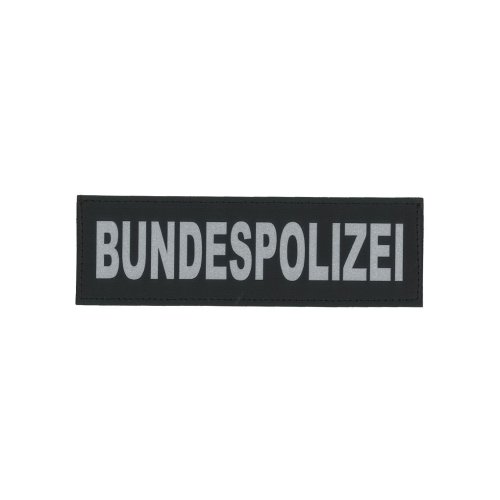 Schriftzug Bundespolizei gro&szlig; auf Klett / 16 x 5 cm