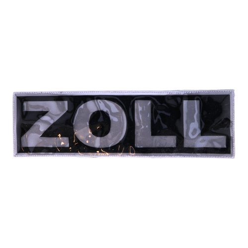 Klettschild ZOLL 33 x 10cm Negativdruck