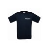 T-Shirt POLIZEI blau Aufdruckfarbe silber-reflektierend L
