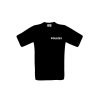T-Shirt POLIZEI schwarz Aufdruckfarbe silber-reflektierend M