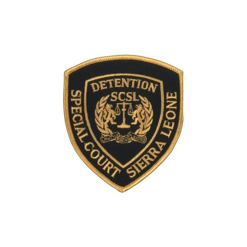 Abzeichen Special Court Sierra Leone Detention - gro&szlig;